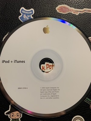 APPLE iPod + iTunes Mini Install CD& User Guide 2Z691-5749-A OEM 2006 Software