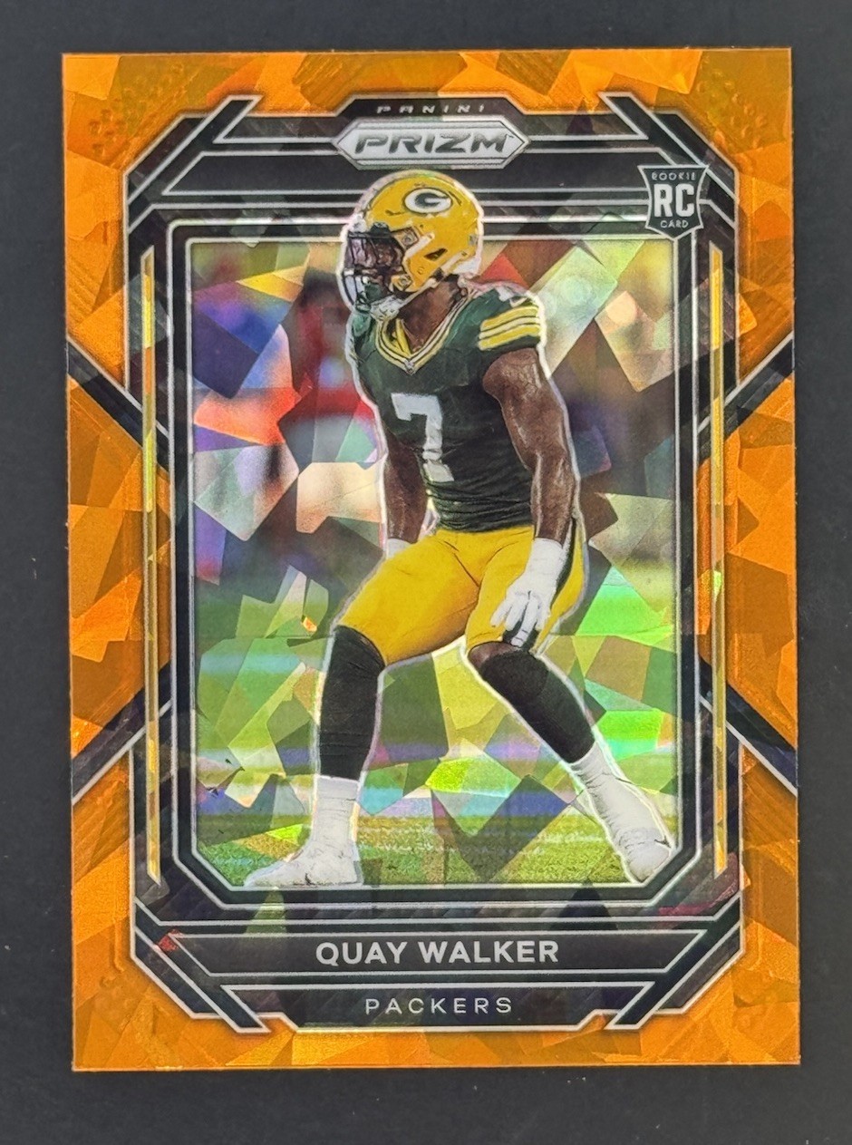 2022 Panini Prizm - Rookies Quay Walker #373 Orange Ice Prizm (RC)