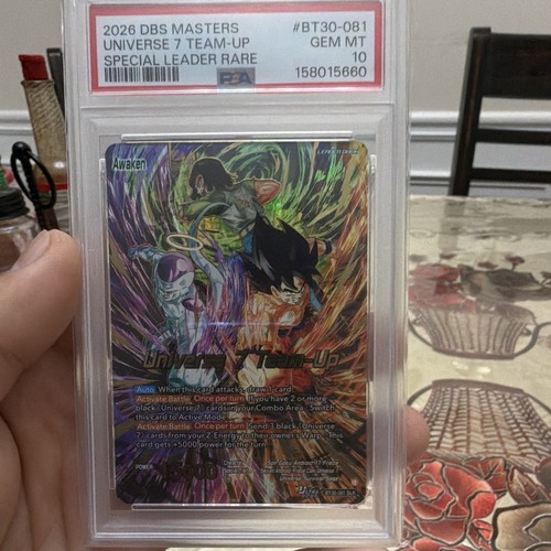 Dragon Ball Super Card Game 2026 Universe 7 Team-Up BT30-081 PSA 10 SLR Foil