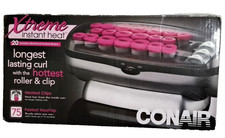 Conair Xtreme Instant Heat Hair setter Hot Rollers 20 Curlers 20 Clips CHV26HXTX