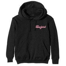 Men's BlackPink Photo Back Back Print Hooded Sweatshirt Large Black