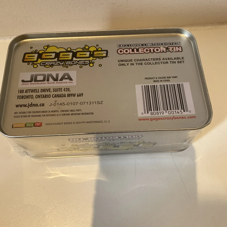 Gogos Crazy Bones Advance Special Edition Tin 2008 New Sealed Rare Retro Retired - Image 3 of 4