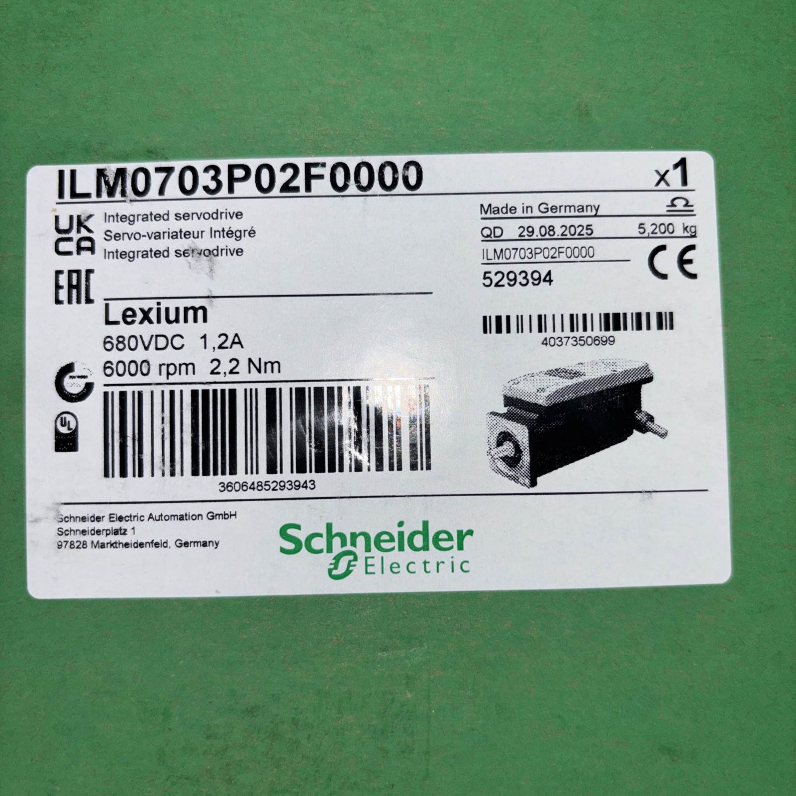 SCHNEIDER ELECTRIC ILM0703P02F0000 (NEW IN BOX)