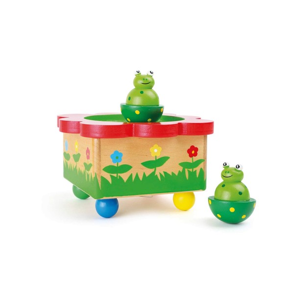 "Small Foot 7541 Spieluhr \"Froschteich\" Aus Holz, Mit Bunten FröSchen (Us Import)"-image