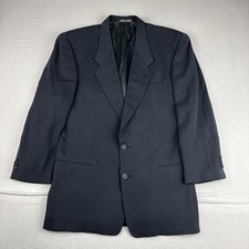 Giorgio Armani Le Collezioni Black Blazer Sz 38R Made in Italy Wool Nylon Blend