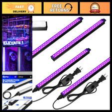 10W LED Black Light 1FT - Magnetic Glow Party Lights, UV Lighting for Events