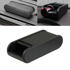 Car Interior Mini Roll-up Storage Box Black Organizer for Card Key Accessories
