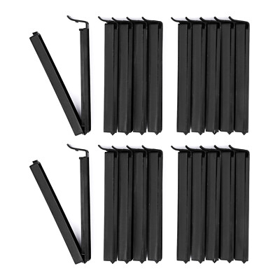 Vaily Tütenclips Verschlussclips Set Schwarz für Tüten, Beutel und Gefrierbeutel