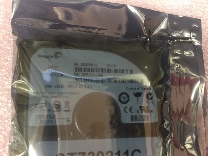 9CR811-990 Seagate 60GB 3600RPM ATA 100 1.8" 2MB Cache Hard Drive - Image 2 of 2