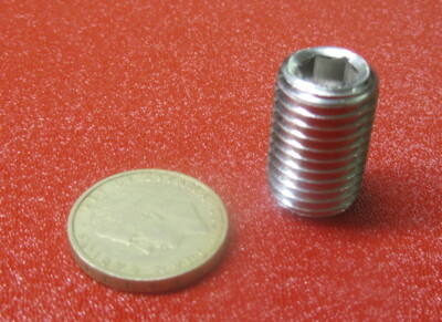 Stainless Steel Cup Point Set Screws, M16 x 2.0  x 25mm Length, 2 Pcs