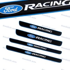 For Ford Racing Protector Sill Scuff Panel Cover Door Decal Anti Scratch Blue X4