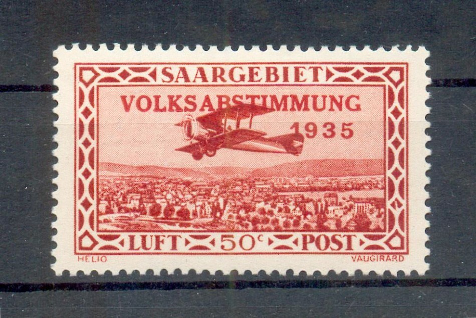 Saar 195III ABART * MH 40EUR (R0340