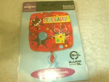 Set Of 5 FeliciDades Spanish For Congratulations Foil Helium Balloons New 