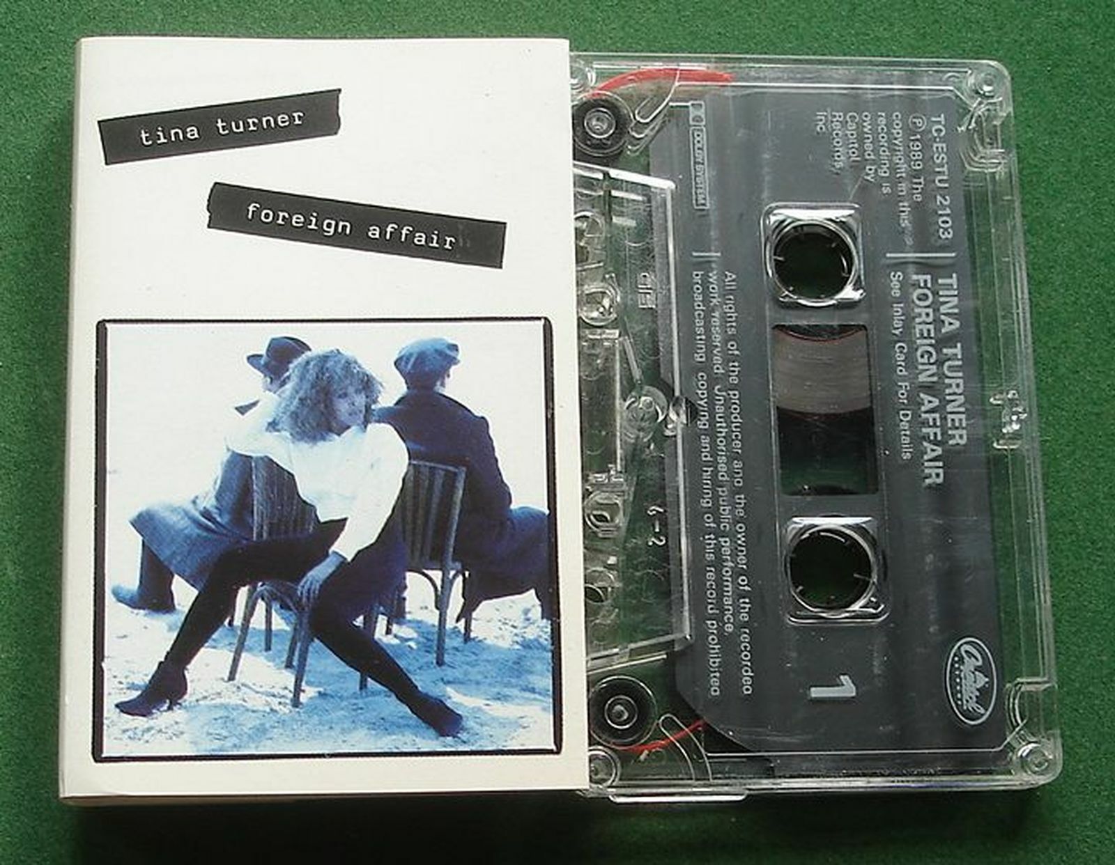 Tina Turner Foreign Affair inc I Don't Wanna Lose You + Cassette Tape - TESTED
