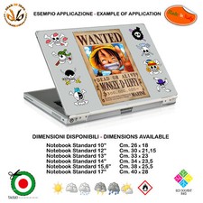 Wanted Raben One Piece Sticker Notebook Tablet Sticker Cartoon Print PVC 9pcs