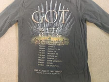 Game Of Thrones HBO Live Concert Experience Ramin Djawadi Black L/S T Shirt S