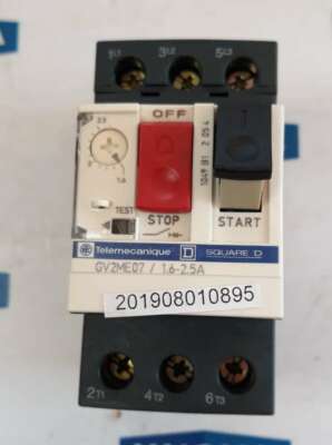 Telemecanique Motorschutzschalter SQUARE D GV2ME07 1,6-2,5A IEC 947.2, 947.4.1