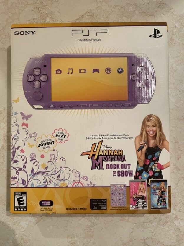 Sony PSP-3000 Hannah Montana PlayStation Limited-Ed Entertain Pack
