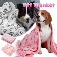 Soft Fluffy Pet Blanket Cute Claw Print Mat Warm Sheet Cats Dogs Pet Bed Cushion