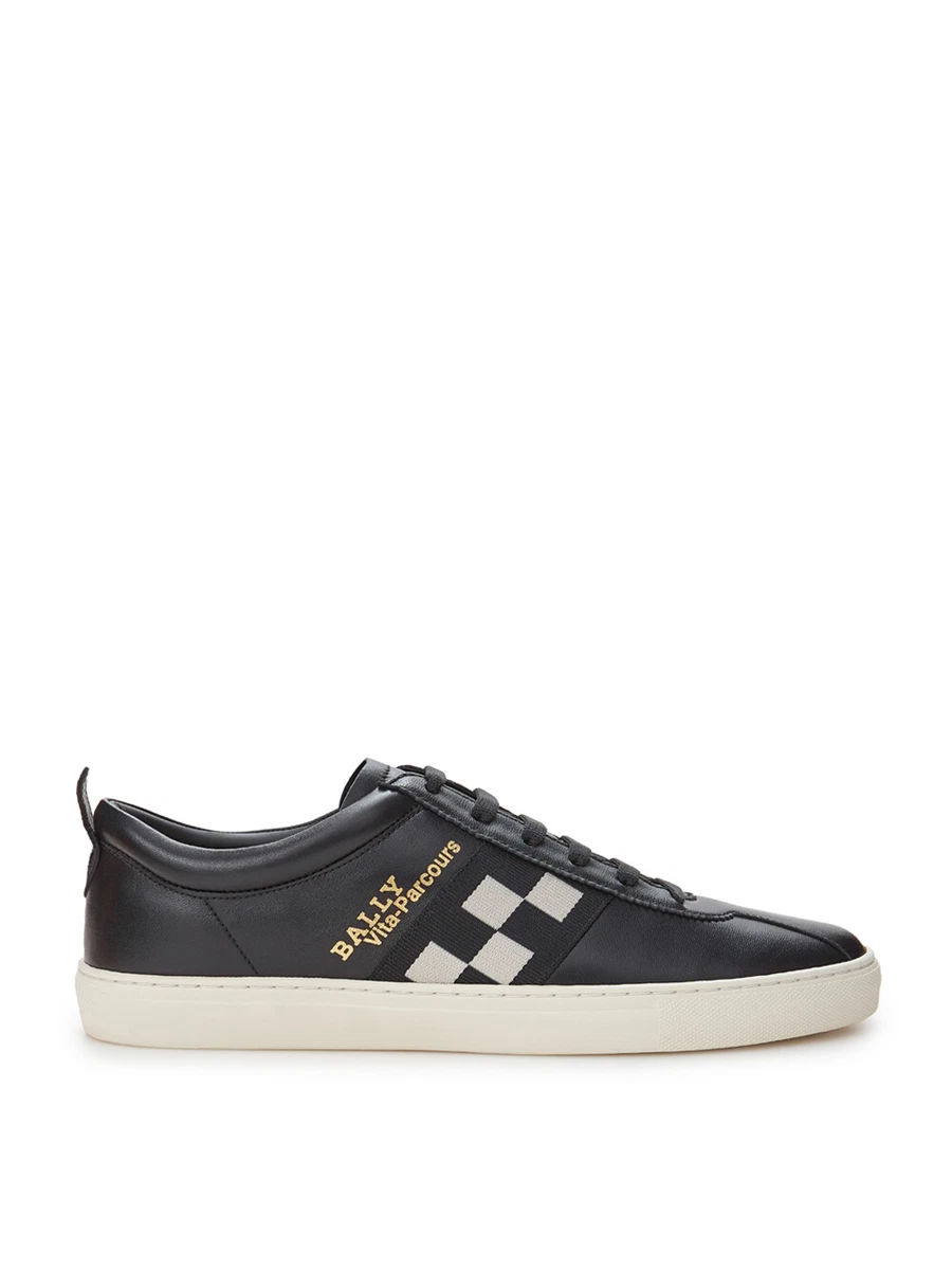 Bally Black Leather Vita Parcours Men s Sneakers Authentic