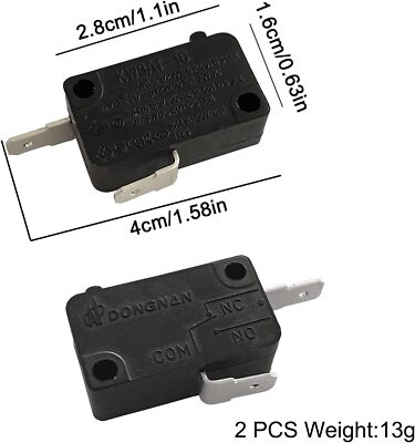 Microwave Oven Door Interlock Switch 16A 125VAC/250VAC Replacement Part Door Swi