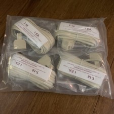  4 Pack Omnicron T-18 Telephone Line Cable With T-Adapter