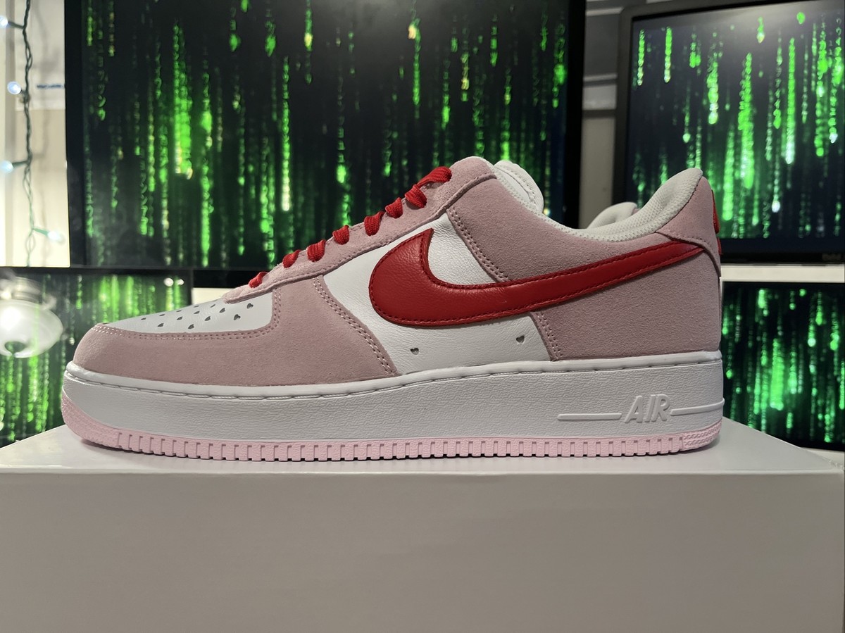 Size 13 Nike Air Force Low '07 QS Valentine's Day Love Letter 2021