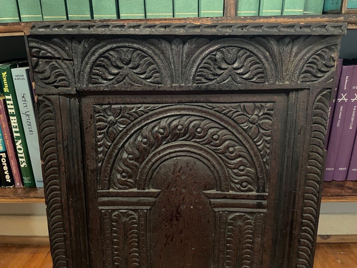 driade MAMUALI D'ARREDAMENTO 1 CASE【古本】 1600s - GOTHIC HAND CARVED OAK WOOD PANEL ARCHITECTURAL ELEMENT