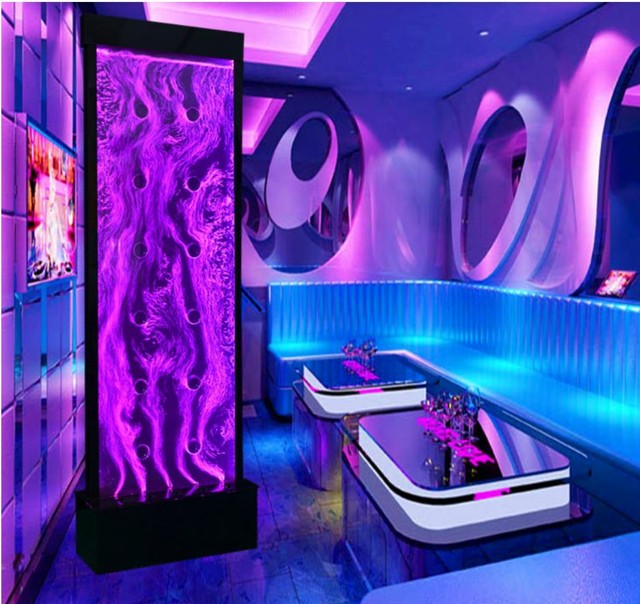 led bubble wall aquarium