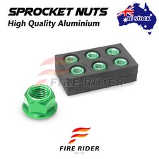 GREEN Billet Rear Sprocket Nuts For Kawasaki ZXR750 H1-H2 Ninja ZX-7R 89-93 90