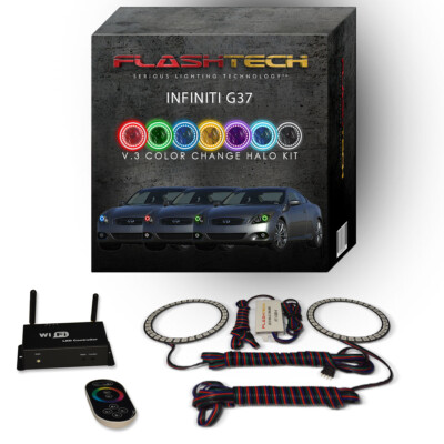 RGB Multi Color LED Halo kit with Wifi App for 2008-2013 Infiniti