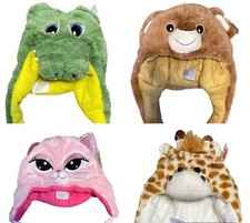 Cute Unisex Cartoon Animal Winter Hat Fluffy Plush Warm Cap Child Costume New