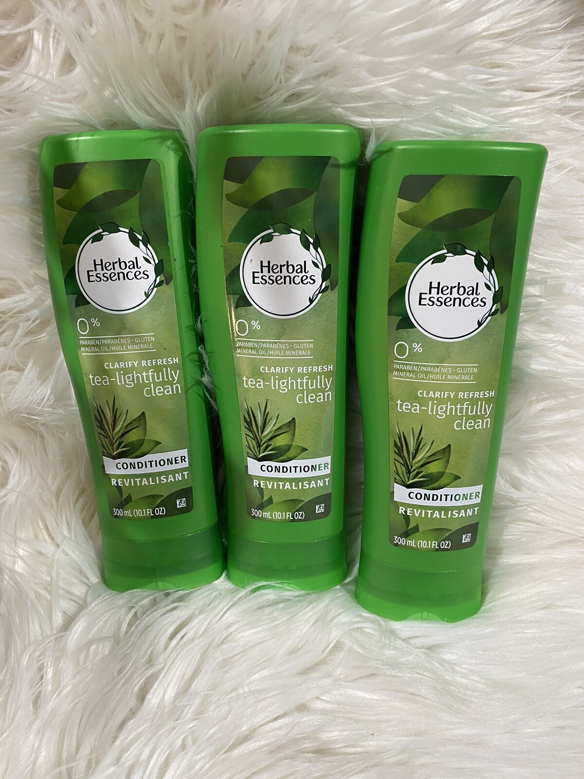 3 × Herbal Essences TeaLIGHTFULLY CLEAN Clarify REFRESHING Conditioner
