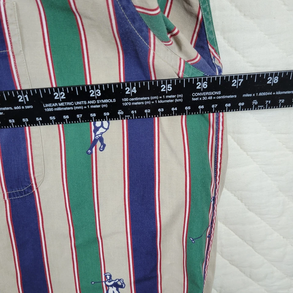 VTG Gant Golf Imperial Poplin Striped Short Sleeve Button Front Shirt Men's XL - Image 4 of 4