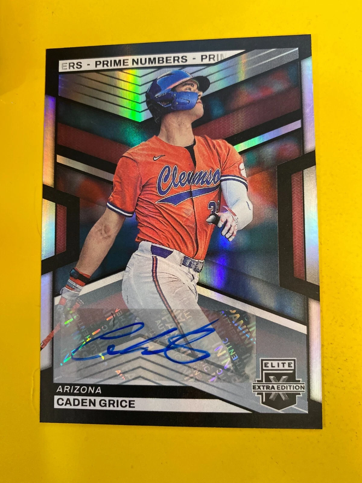 RS22743 2023 Elite Extra Edition Prime Numbers A #128 Caden Grice Auto #106/200