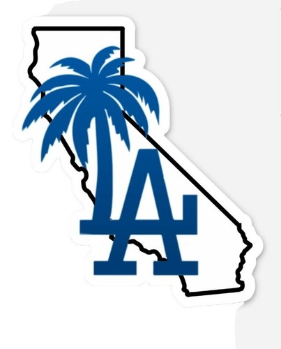 Reflective Los Angeles Dodgers Helmet Decal Sticker – For Windows, Hard Hats, More