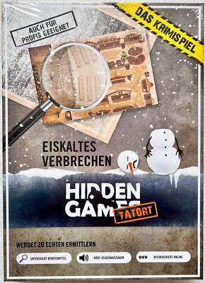 Hidden Games Crime Scene Ice Cold Crime 6th Case Board Game Crime Detective