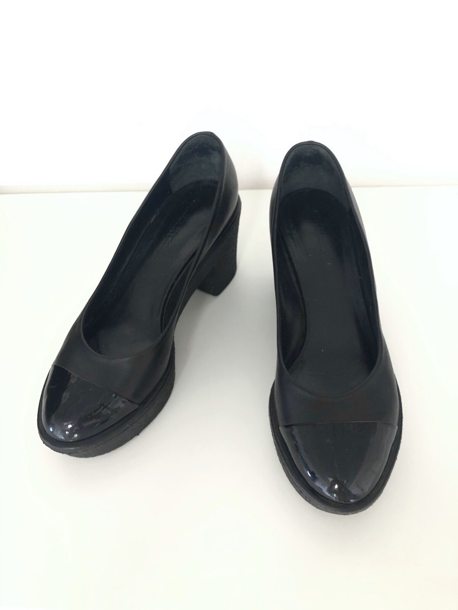 Escarpins Cuir Verni Noir Sonia Rykiel - Pointure 36,5 - Neufs Portés 1 Fois - Valeur 360€
