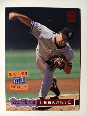 CURTIS LESKANIC COLORADO ROCKIES 1994 TOPPS STADIUM CLUB BASEBALL