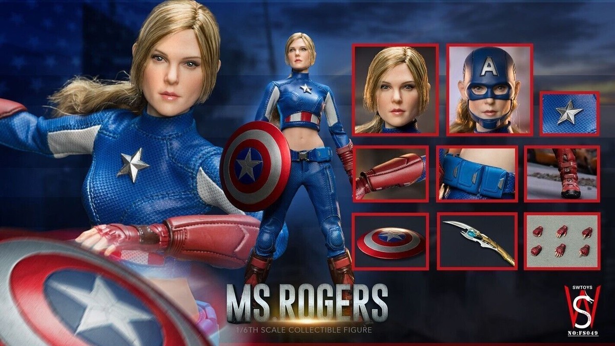 SWTOYS FS049 1/6 Female Captain America MS.Rogers 12