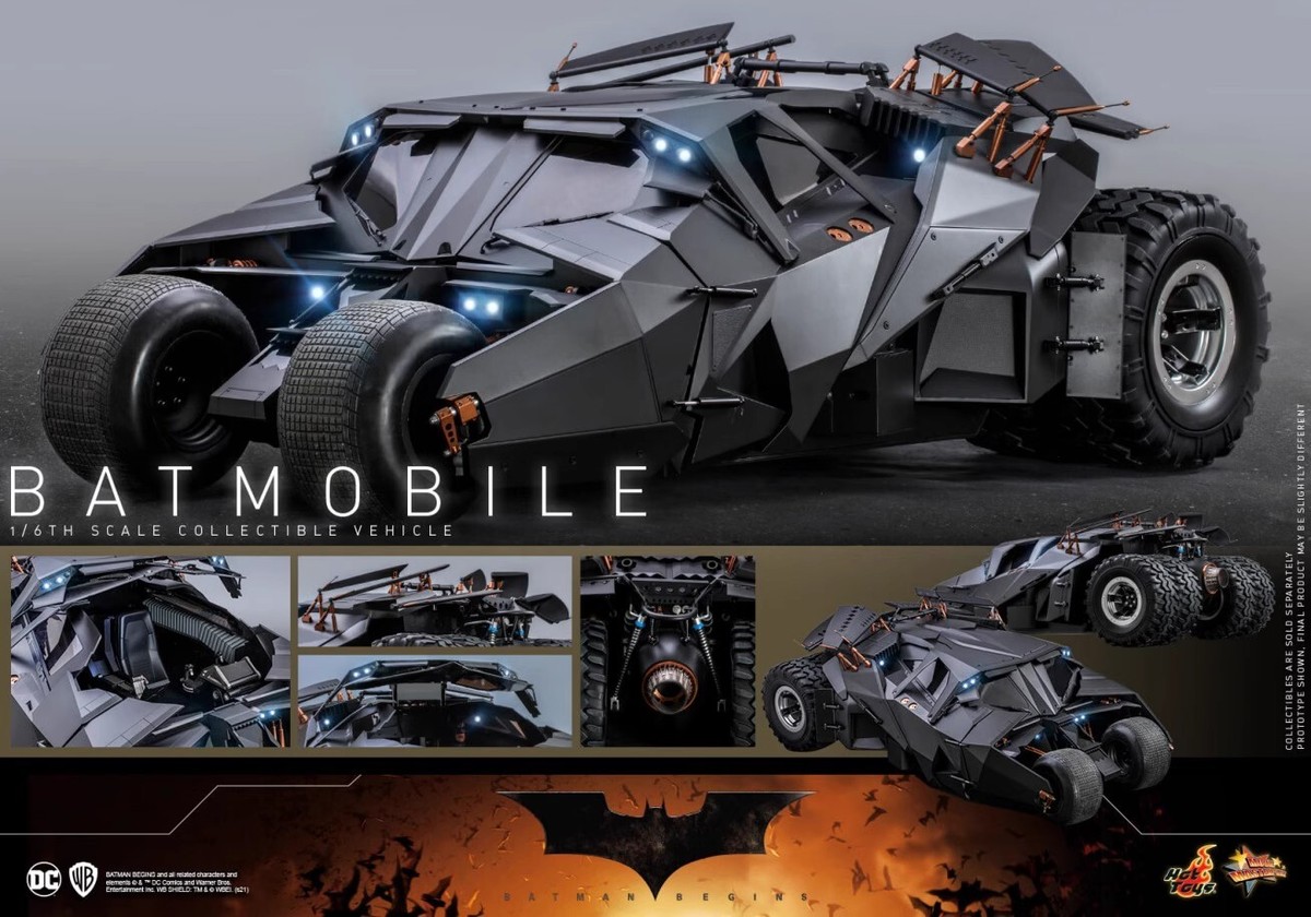Hot Toys Batmobile Batman Begins 1:6 Diecast Vehicle - Black