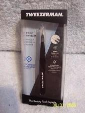 Tweezerman Point Tweezer Midnight Sky Black 1241-BR New In Package