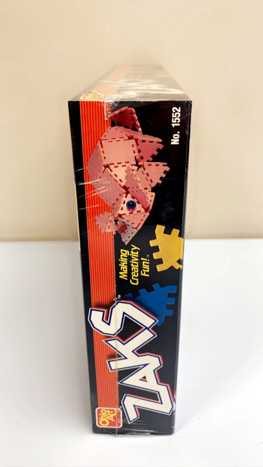 Ohio Art ZAKS 1987 construcción niños juguete juego positivamente conejito rosa nuevo en caja sellado Foto 4 de 4