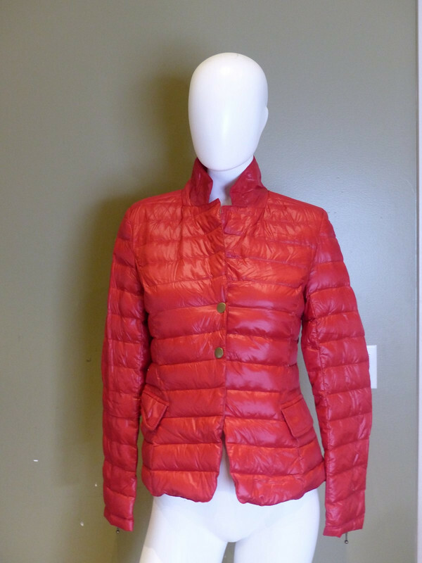 MY ANORAK DOWN BLAZER JACKET RED WOMENS 