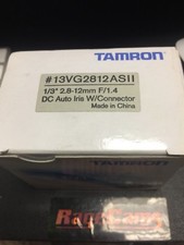 Tamron CCTV Lens 13vg2812as11 2.8-12mm f1.4 dc auto iris Glass optics NEW