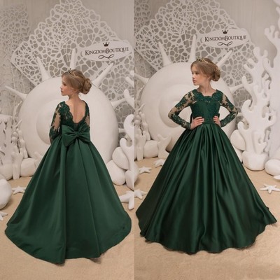 flower girl green dress