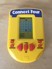 Electronic Hand Held Game Connect Four Milton Bradley 1995 Tested Works