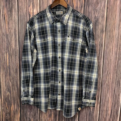 Carhartt Men Button Long Sleeve Cotton 
