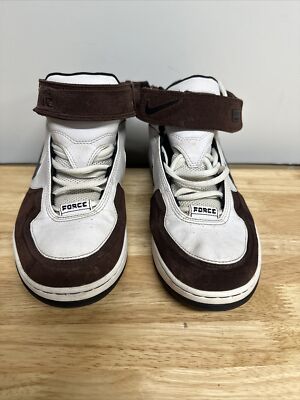 Nike Air Force Supreme 90 2006 White Black Chocolate Size 9 315001-102 Rare!