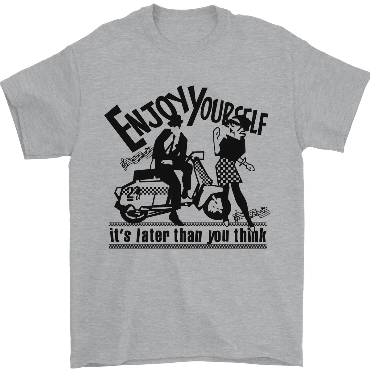 Finest Ride In The 80s Ska Reggae Mod Music Scooter Two-Tone T-Shirt - Foto 8